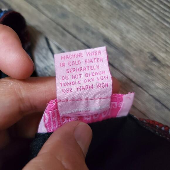 Viintage She's Cool Boho Paisley Floral Blouse Size 1X Y2K Festival Hippie - Picture 5 of 7